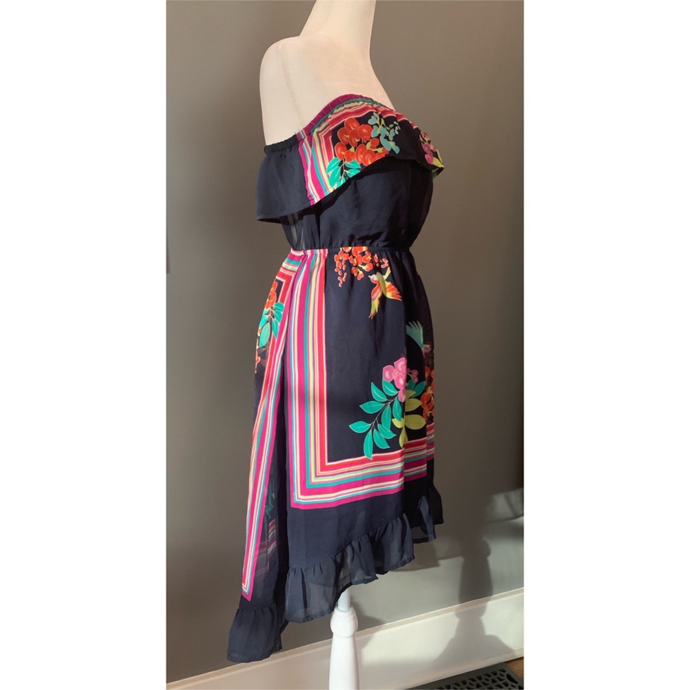 Forever 21 Strapless, High/Low Ruffled Hem Dress - Picture 1 of 10